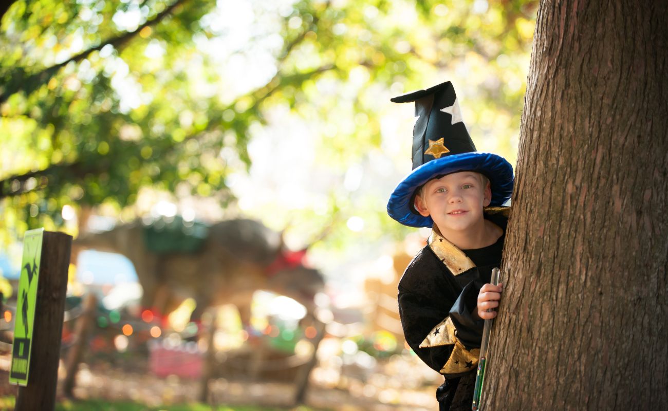 Teenagers scared at Halloween event