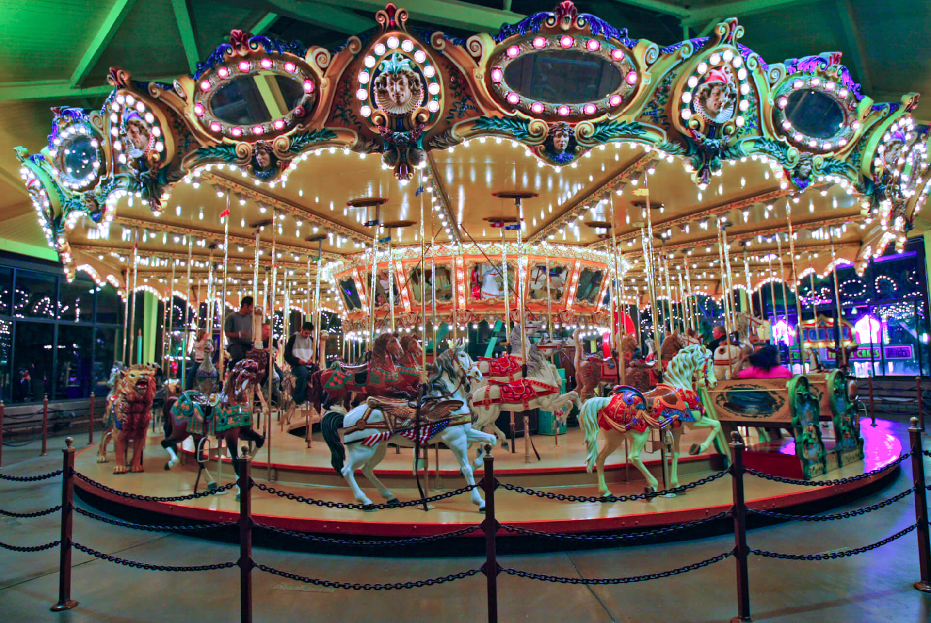 carousel at castle park
