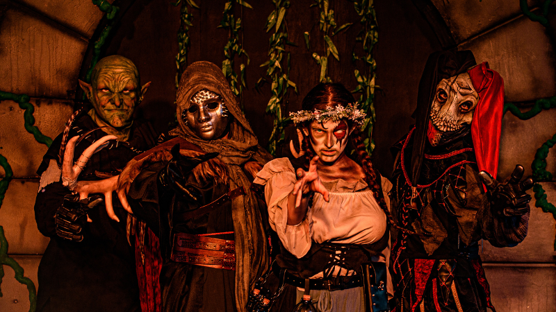 Frights to Get Your Haunt Started - four creepy characters stare into your soul