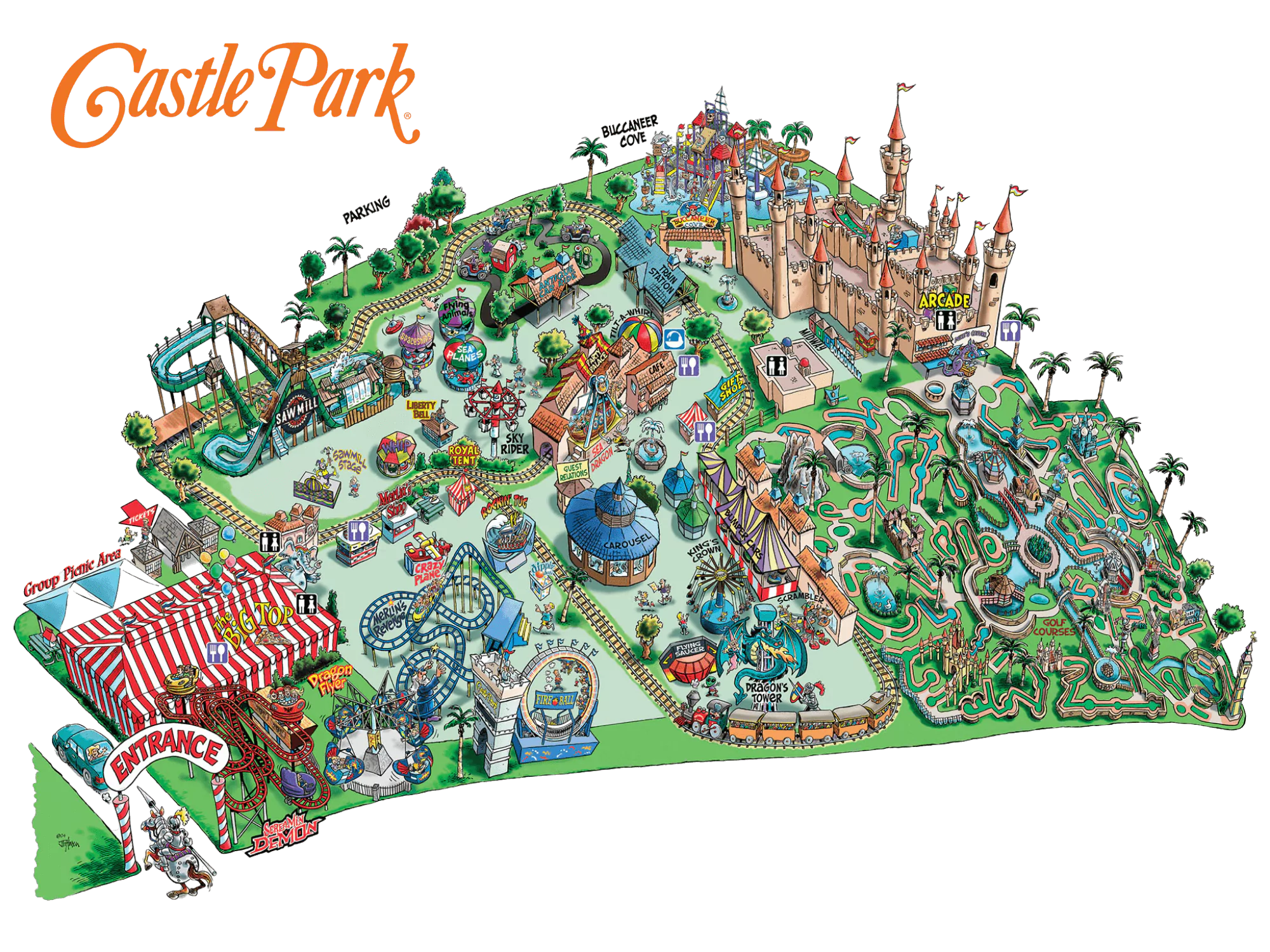 Event Spaces and Cabanas - Castle Park | Riverside CA