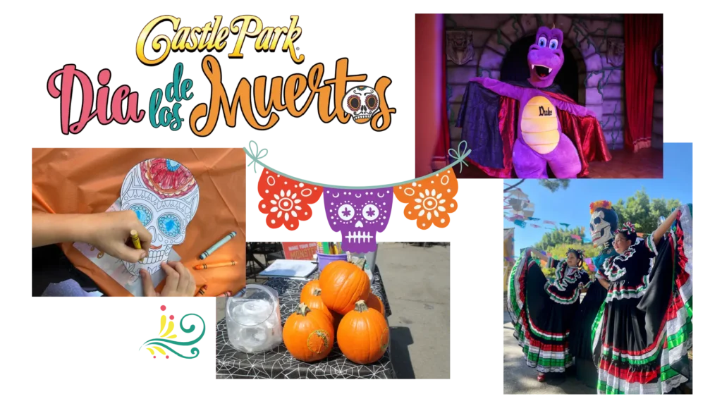 Dia de los Muertos daytime halloween event at castle park