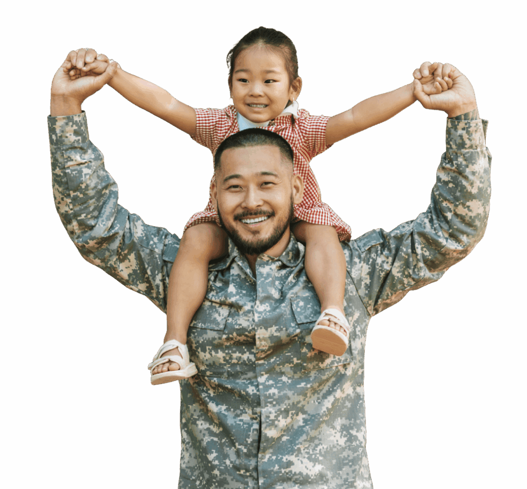 veterans day - father and daughter