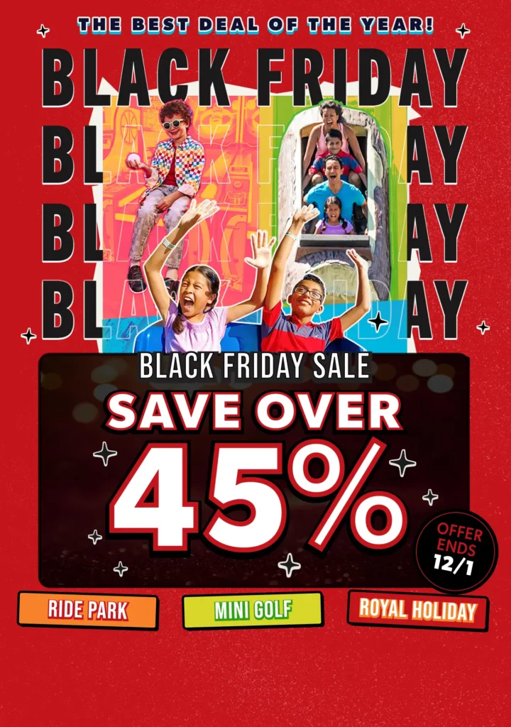 45% off all access tickets for Black Friday