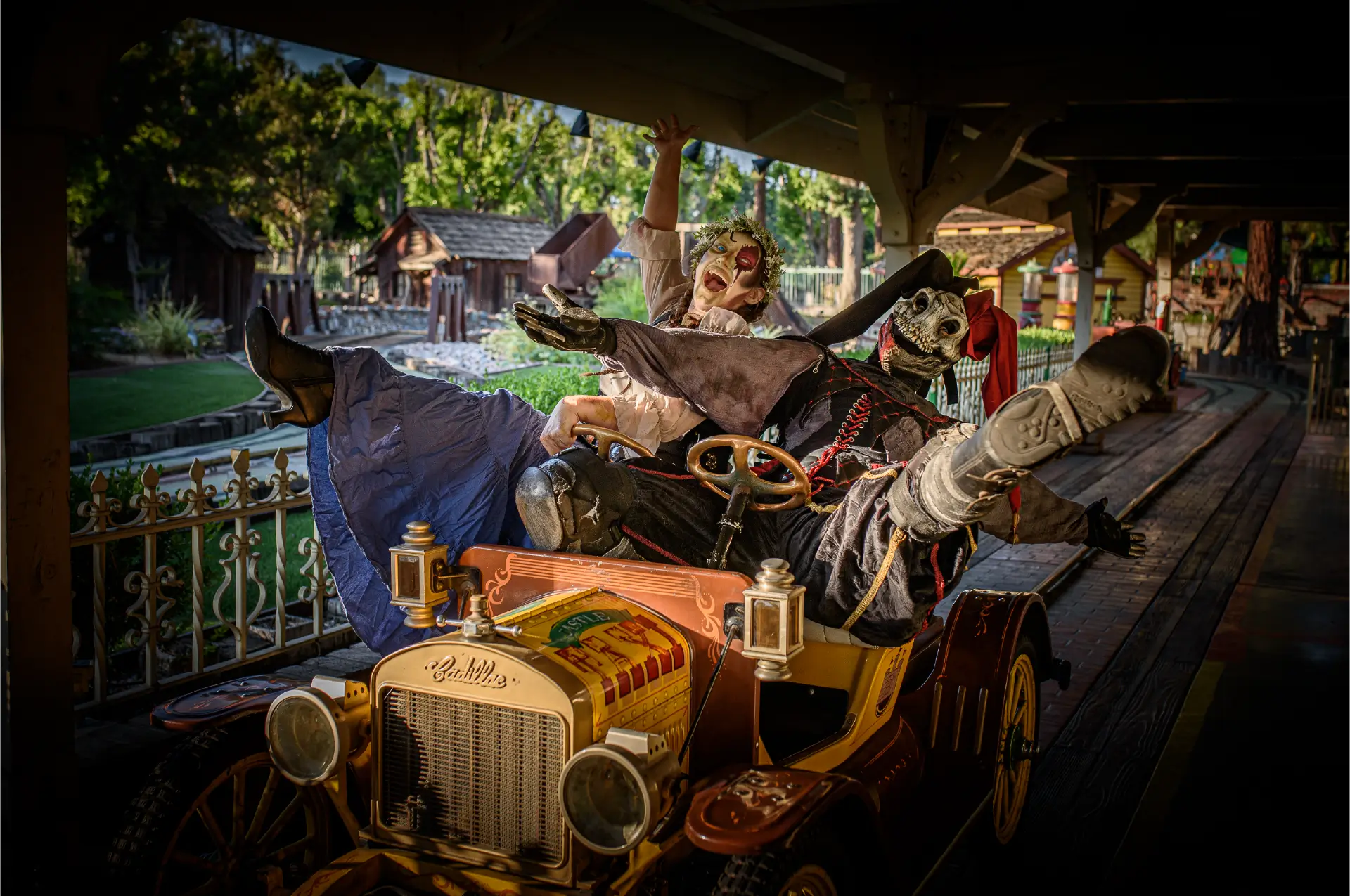 spooky characters at Castle Dark